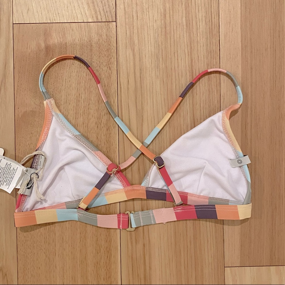 Rhythm. Multi-Color Striped Triangle Bikini - Picture 3 of 8
